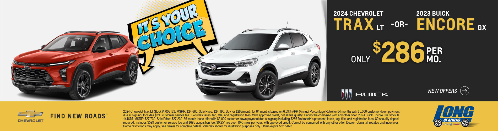 2024 Chevrolet Trax OR 2023 Buick Encore